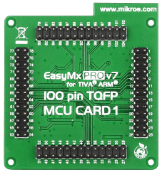 EasyMx PRO v7 for Tiva™ C Series MCU card with TM4C123GH6PZL