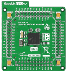 EasyMx PRO v7 for Tiva™ C Series MCU card with TM4C129XNCZAD