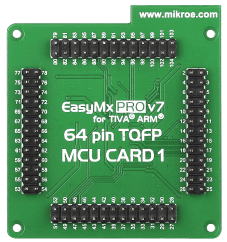 EasyMx PRO v7 for Tiva™ C Series MCU card with TM4C123GH6PMI