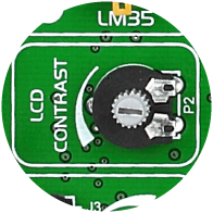 LCD contrast potentiometer